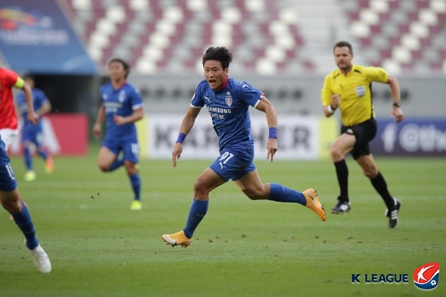 [서울=뉴시스] 수원 삼성 고교생 정상빈(18). (사진=프로축구연맹 제공)