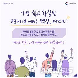 [서울=뉴시스]'중앙방역대책본부가 배포한 마스크 착용 감염 예방사례 카드뉴스. 2020.11.26. (자료=보건복지부). photo@newsis.com