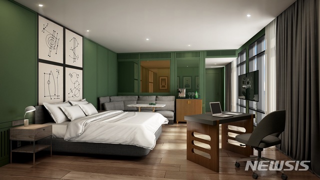 [서울=뉴시스]그래비티 서울 판교 '프리미어 디럭스 룸' 