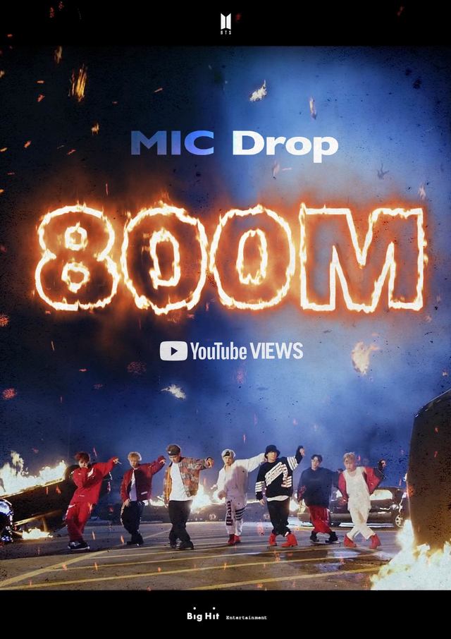 [서울=뉴시스] 방탄소년단_MIC Drop 리믹스 MV_8억뷰 이미지. 2020.12.01. (사진 = 빅히트 엔터테인먼트 제공) photo@newsis.com 