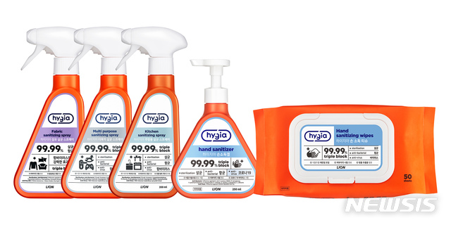 [서울=뉴시스]라이온코리아 '하이지아' 위생용품 5종