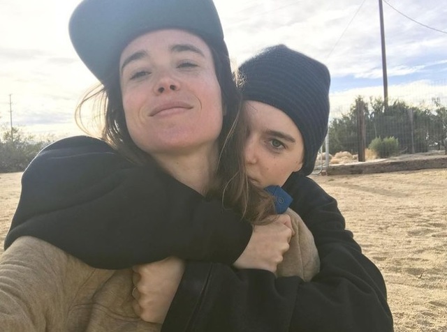 [서울=뉴시스] 성전환 고백을 한 할리우드 배우 엘런(엘리엇) 페이지와 배우자 엠마 포트너 (사진 = 엠마 포트너 SNS) 2020.12.02. photo@newsis.com