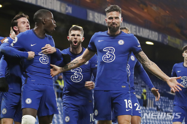 [런던=AP/뉴시스] 첼시가 EPL 선두로 도약했다. 2020.12.05.