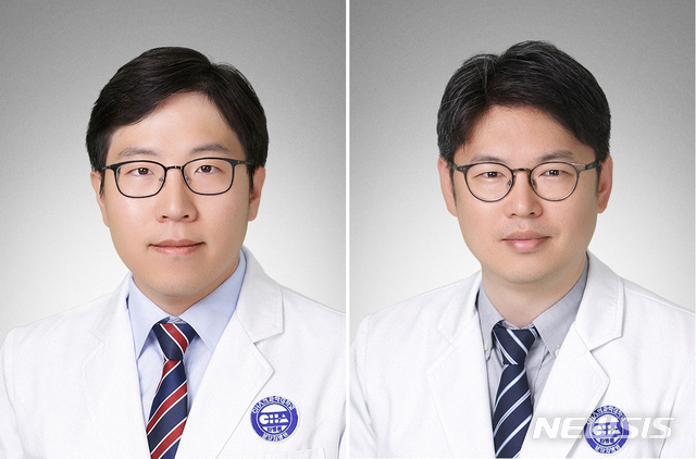 분당 차병원 혈액종양내과 김찬(왼쪽), 전홍재 교수