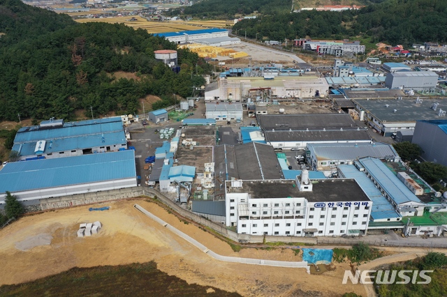한국화이바 본사 전경.