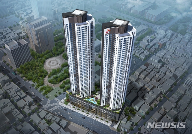 [서울=뉴시스] 동성로 SK리더스뷰 조감도.