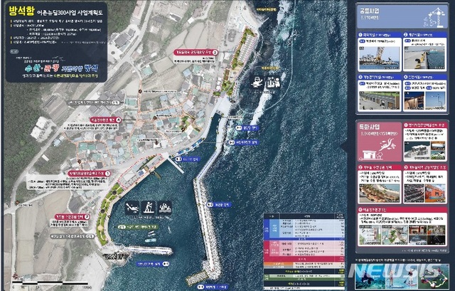 사진은 방석항 사업계획도