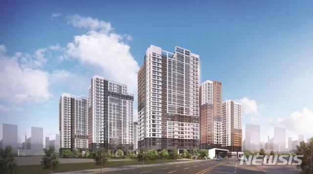 [서울=뉴시스] '봉담2지구 중흥S-클래스 3차' A-5블록 에듀시티 투시도.