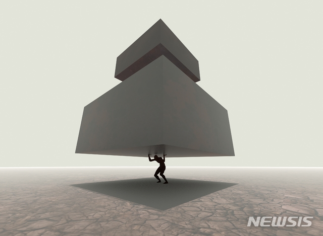 [서울=뉴시스] '구애.스트전' 임도원 Father2020(2020).작가는 서울대학교 미술대학 조소과 및 동대학원을 졸업하고 최근 베이징에 위치한 Can Foundation 레지던시에 선정되어 참여한 바 있으며. ’99년 독립 단편 애니메이션 제작 집단 "Freezm" 공동 대표를 시작으로 애니메이션 기획사 "cube factory", 디지털조각회, 혼자팩토리(Honja Factory), 3D프린터 개발자등 다양한 활동을 하며 예술의 사회적 역할에 대해 고민하고 있다.