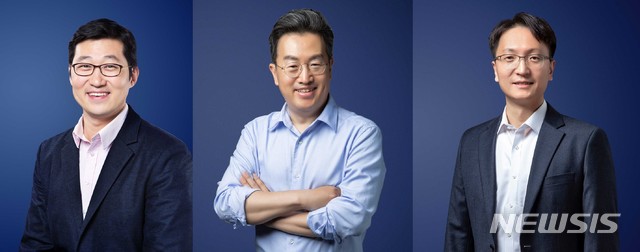 [서울=뉴시스] 쿠팡 김범석 이사회 의장, 강한승 대표, 박대준 대표. (왼쪽부터)
