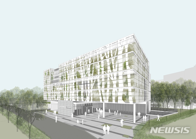 [서울=뉴시스] 서울 강동구 제2구민체육센터 투시도. (투시도=강동구 제공) 2020.12.30. photo@newsis.com