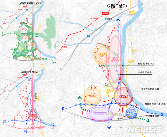 [용인=뉴시스]용인 플랫폼시티 개발 구상도.