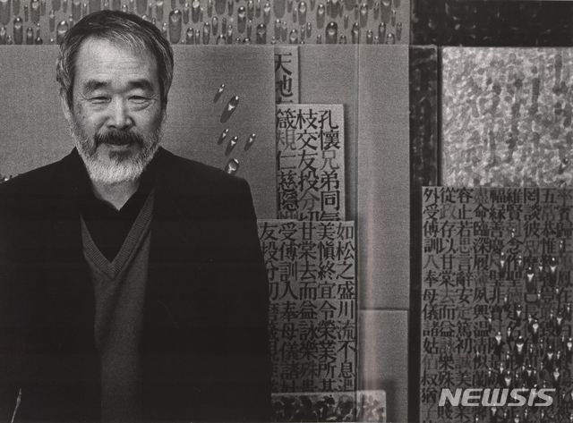 [서울=뉴시스] 김창열 화백. 사진=현대화랑 제공. 2021.1.05. photo@newsis.com