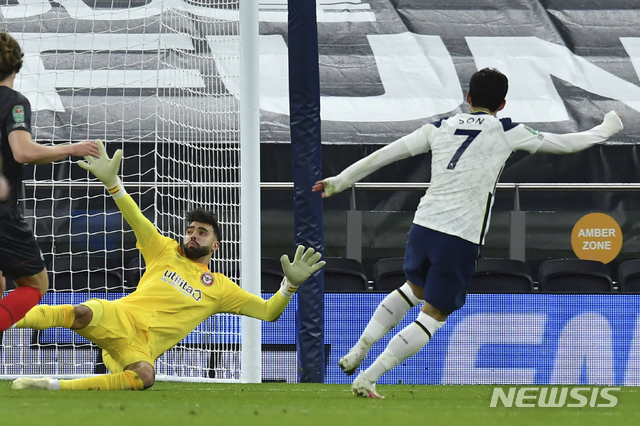 손흥민, 유럽 통산 150호골…토트넘, 리그컵 결승 진출