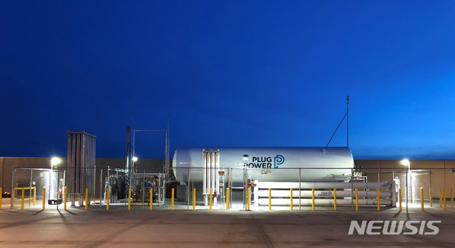 [서울=뉴시스] 플러그파워 수소 액화 탱크 (제공=SK)