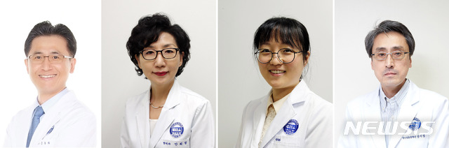 왼쪽부터 문영화·안희정·권아영·장세경 교수