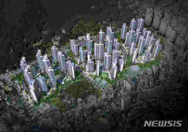 [서울=뉴시스] 래미안 포레스티지 조감도.