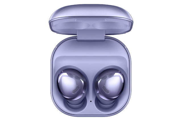 [서울=뉴시스] 삼성 '갤럭시 버즈 프로' 팬텀 바이올렛 색상 제품 이미지. 사진 삼성전자