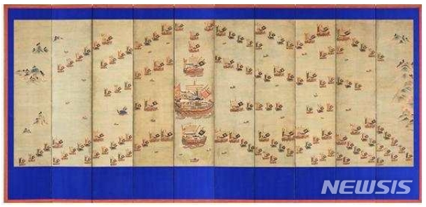 [서울=뉴시스]수군조련도(사진=문화재청 제공)2021.01.27 photo@newsis.com