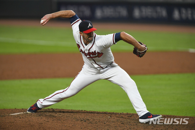 [애틀랜타=AP/뉴시스] 애틀랜타 브레이브스 시절의 대런 오데이.