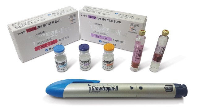 [서울=뉴시스] 동아에스티성장호르몬제 ‘그로트로핀Ⅱ 주사액 카트리지’ (사진=동아에스티 제공)