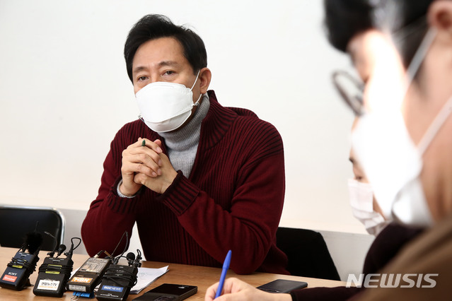 [서울=뉴시스] 김진아 기자 = 오세훈 전 서울시장. (공동취재사진) 2021.02.02. photo@newsis.com