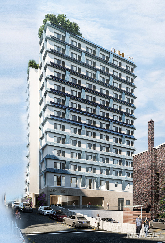 [서울=뉴시스] 서울 서대문구 신촌 스타트업 청년주택 정면도. (정면도=서대문구 제공) 2021.02.05. photo@newsis.com