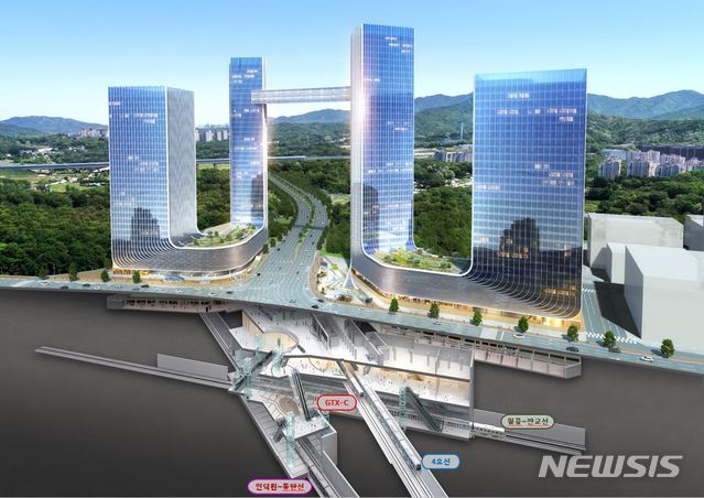 인덕원 일원 개발 조감도.