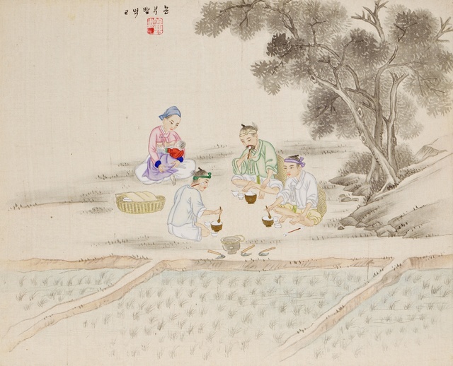 독일 MARKK 소장 '농부 밥 먹고'(사진=국립민속박물관 제공)2021.02.10 photo@newsis.com *재판매 및 DB 금지