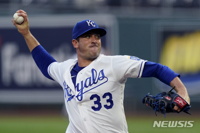 [캔자스시티=AP/뉴시스] 맷 하비. 2020.09.01