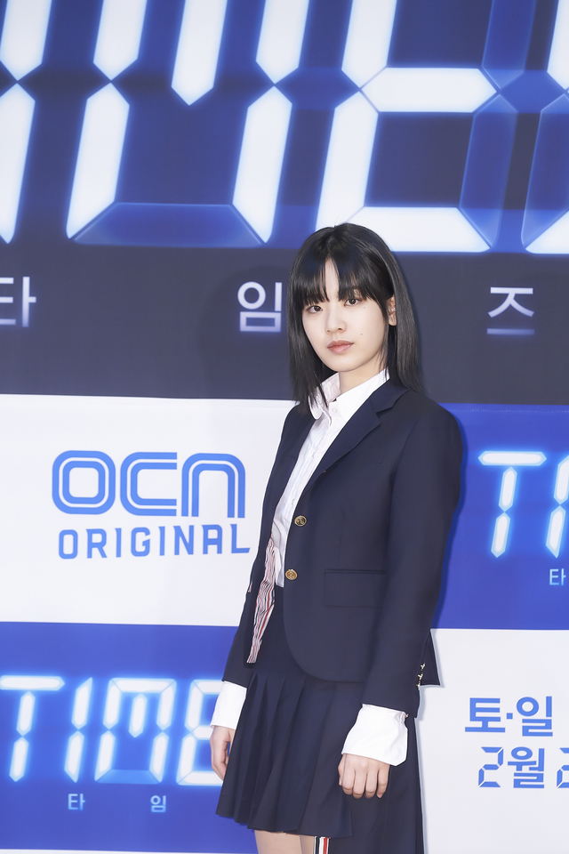 [서울=뉴시스] 16일 오후 진행된 OCN 새 주말극 '타임즈' 온라인 제작발표회에 참석한 배우 이주영 (사진 = OCN) 2021.03.26 photo@newsis.com