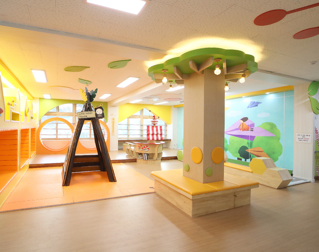 [안동=뉴시스] 지난해 놀이중심 학교공간 재구조화 사업이 진행된 예천동부초등학교. (사진=경북교육청 제공) 2021.02.17 *재판매 및 DB 금지