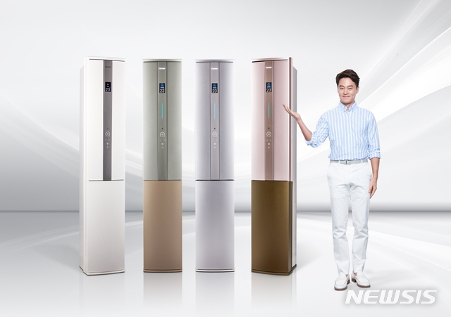 [서울=뉴시스] 헬스케어 기능이 강화된 2021년형 ‘에어로 18단 에어컨’ (제공=캐리어에어컨)