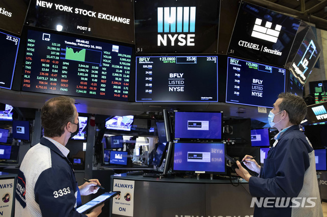 뉴욕증시, 국채 수익률 증가에 소폭하락…S&P 0.06% 떨어져