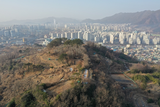 경남 양산 다방동 패총 전경..(사진=경남도 제공) *재판매 및 DB 금지