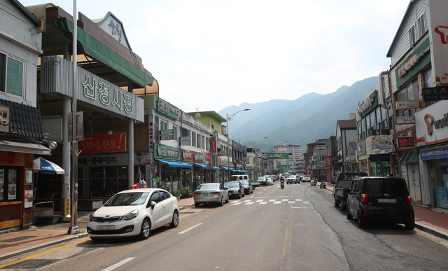 [산청=뉴시스] 산청군 산청읍 산청시장 입구. *재판매 및 DB 금지