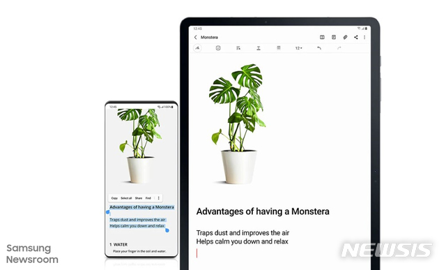 [서울=뉴시스] 스마트폰과 태블릿을 넘나드는 One UI (제공=삼성전자)