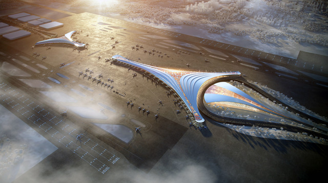 [인천공항=뉴시스]홍찬선 기자 = 사진은 폴란드 신공항 조감도. (조감도=인천공항공사 제공) 2025.04.14. photo@newsis.com *재판매 및 DB 금지