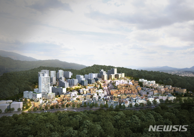 [서울=뉴시스] 서울 중계본동 백사마을 조감도. (조감도=노원구 제공) 2021.03.02. photo@newsis.com