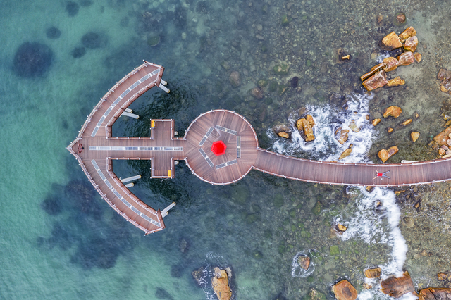 [안동=뉴시스] 힐링여행지로 인기를 모으고 있는 포항의 이가리 닻 전망대. (사진=경북도 제공) 2021.03.04 *재판매 및 DB 금지