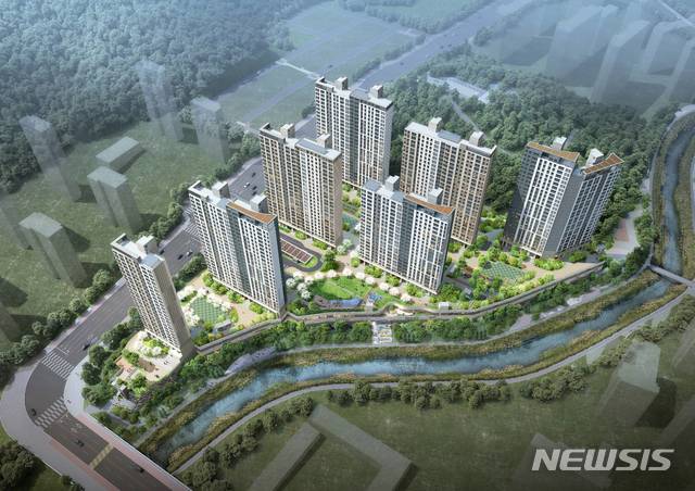 [서울=뉴시스] GS건설, 계룡자이 조감도.