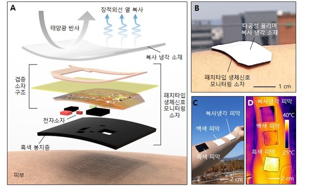 [광주=뉴시스] 지스트 연구팀, 스마트워치 발열 문제 해결할 웨어러블 전자소자 개발. (사진 제공 = 지스트) *재판매 및 DB 금지