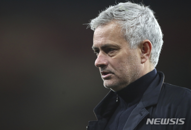 [런던=AP/뉴시스] 조세 무리뉴 토트넘 홋스퍼 감독. 2021.03.14. 
