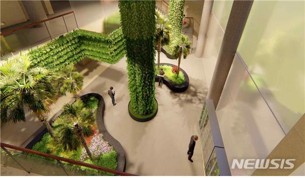 [서울=뉴시스] 서울 마포구청 실내정원 조감도. (사진=마포구 제공) 2021.03.17. photo@newsis.com 