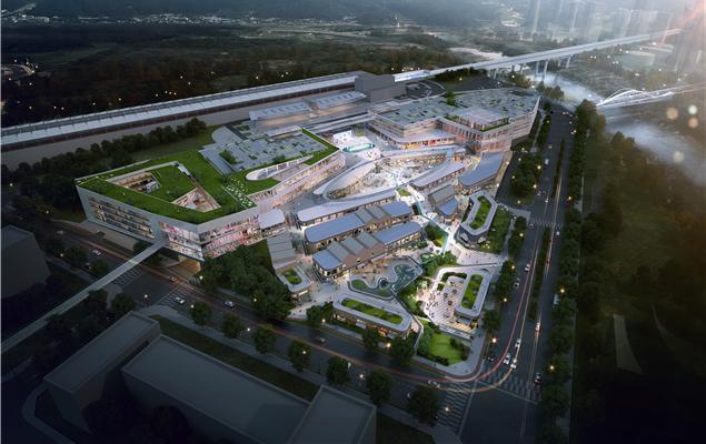 [울산=뉴시스] 지난달 초 울산도시공사와 롯데간 협약 해지로 개발사업이 중단된 울산역 복합환승센터 조감도. (사진= 울산시 제공) photo@newsis.com *재판매 및 DB 금지