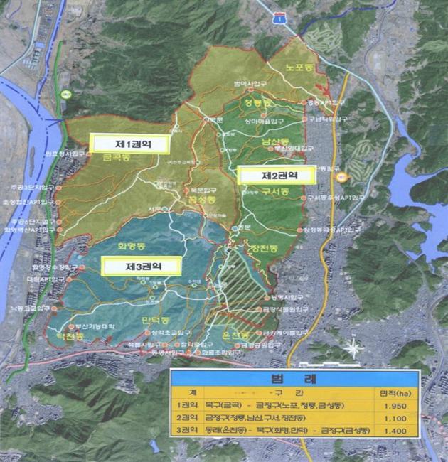  [부산=뉴시스] 허상천 기자 = 부산시는 이달말로 종료되는 금정산 제2권역 휴식년제에 이어 올 4월 1일부터 2026년 3월 31일까지 5년간 금정산 제3권역에 대한 입산 통제구역을 지정·고시한다고 22일 밝혔다. 2021.03.22. (그래픽 = 부산시 제공) photo@newsis.com *재판매 및 DB 금지