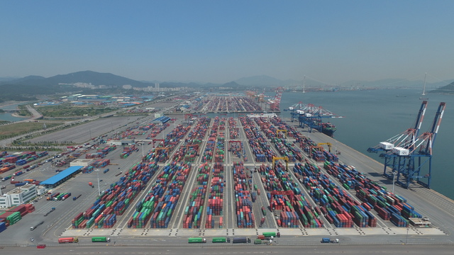 전남 광양항 컨테이너부두.(사진=광양시청 제공) *재판매 및 DB 금지