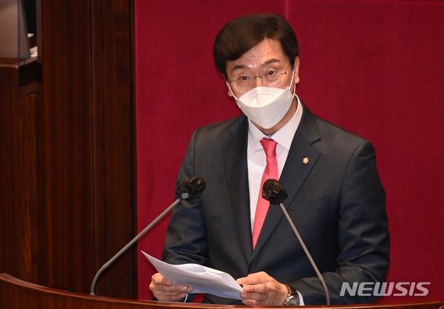 [서울=뉴시스]김진아 기자 = 강민국 국민의힘 의원. (공동취재사진) 2021.03.24. photo@newsis.com