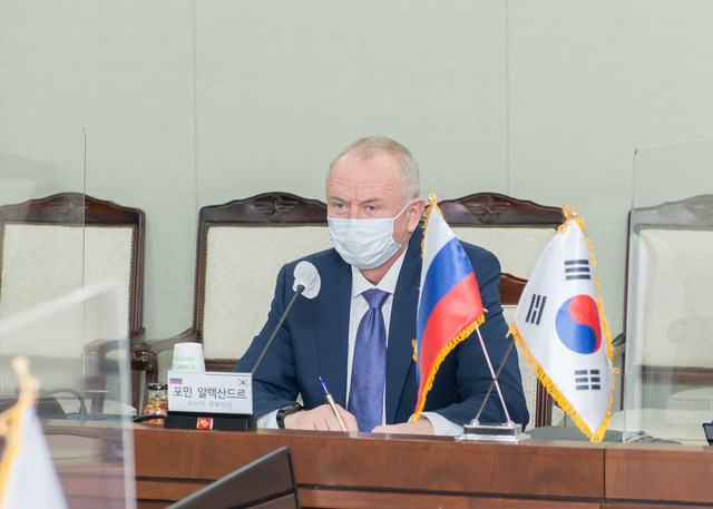 [서울=뉴시스] 알렉산드르 포민 러시아 국방차관. 2021.03.29. (사진=국방부 제공) *재판매 및 DB 금지