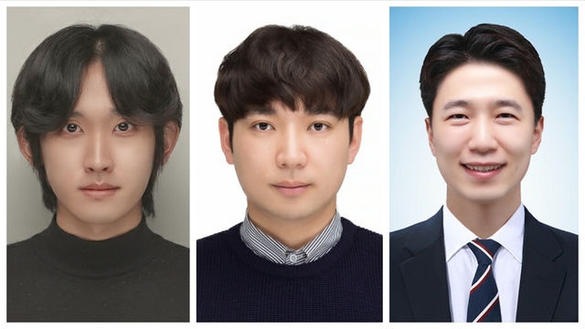 왼쪽부터 건양대 이우현, 정성권, 허진봉 씨 *재판매 및 DB 금지